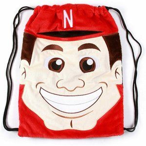 NWT Nebraska‎ Cornhuskers Fabrique Innovations NCAA Mascot Backpack Cinch Bag